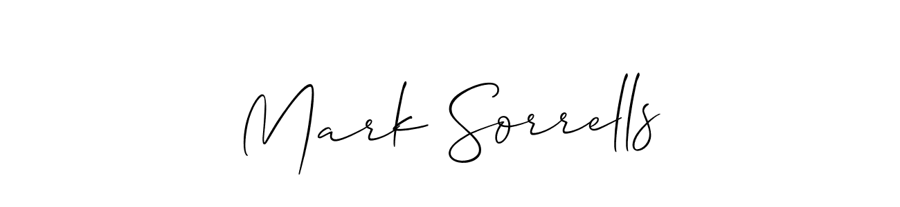 Make a short Mark Sorrells signature style. Manage your documents anywhere anytime using Allison_Script. Create and add eSignatures, submit forms, share and send files easily. Mark Sorrells signature style 2 images and pictures png