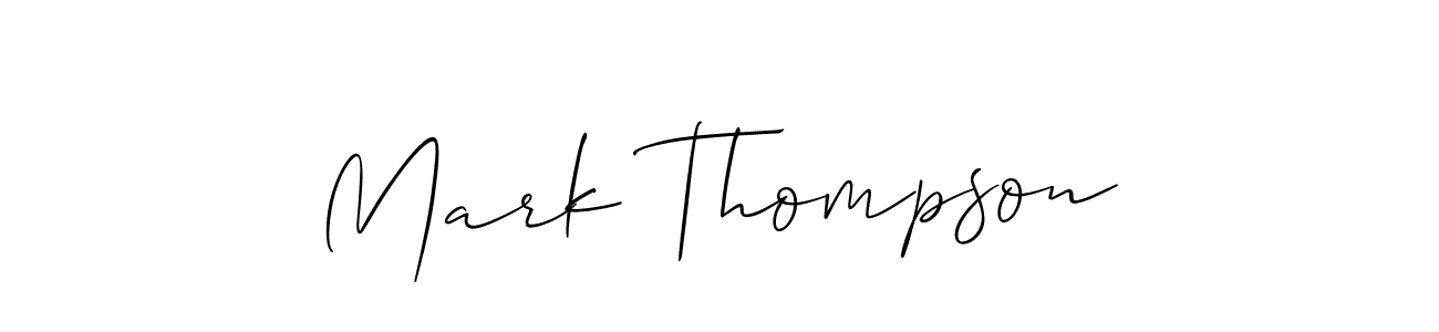 How to make Mark Thompson signature? Allison_Script is a professional autograph style. Create handwritten signature for Mark Thompson name. Mark Thompson signature style 2 images and pictures png