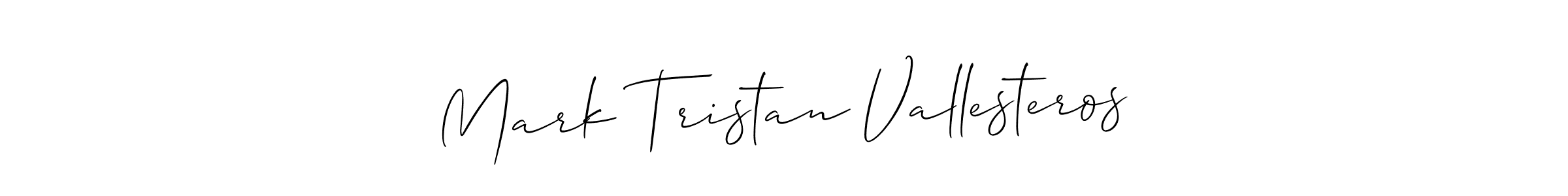 Make a beautiful signature design for name Mark Tristan Vallesteros. With this signature (Allison_Script) style, you can create a handwritten signature for free. Mark Tristan Vallesteros signature style 2 images and pictures png