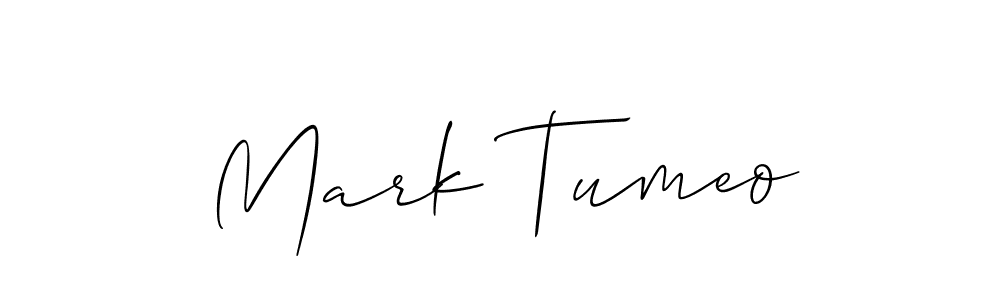 You should practise on your own different ways (Allison_Script) to write your name (Mark Tumeo) in signature. don't let someone else do it for you. Mark Tumeo signature style 2 images and pictures png