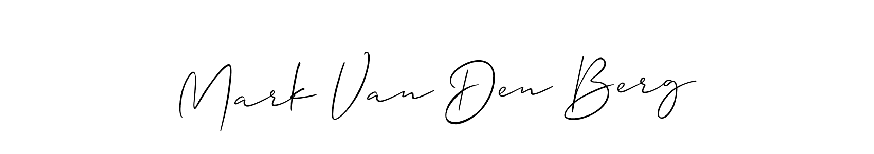 How to make Mark Van Den Berg signature? Allison_Script is a professional autograph style. Create handwritten signature for Mark Van Den Berg name. Mark Van Den Berg signature style 2 images and pictures png