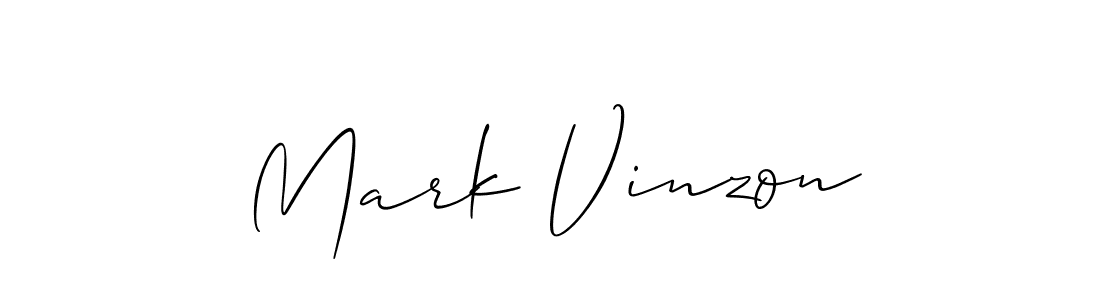 Make a beautiful signature design for name Mark Vinzon. With this signature (Allison_Script) style, you can create a handwritten signature for free. Mark Vinzon signature style 2 images and pictures png