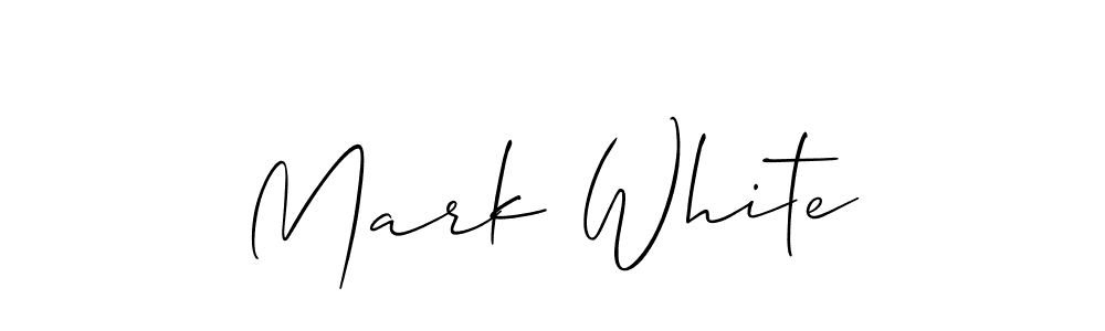 It looks lik you need a new signature style for name Mark White. Design unique handwritten (Allison_Script) signature with our free signature maker in just a few clicks. Mark White signature style 2 images and pictures png