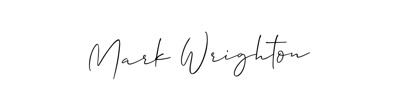 Use a signature maker to create a handwritten signature online. With this signature software, you can design (Allison_Script) your own signature for name Mark Wrighton. Mark Wrighton signature style 2 images and pictures png