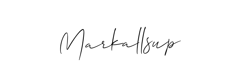 Also You can easily find your signature by using the search form. We will create Markallsup name handwritten signature images for you free of cost using Allison_Script sign style. Markallsup signature style 2 images and pictures png