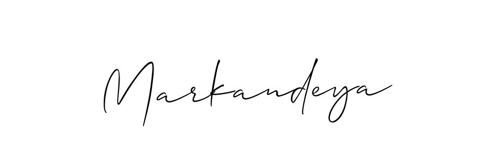 How to Draw Markandeya signature style? Allison_Script is a latest design signature styles for name Markandeya. Markandeya signature style 2 images and pictures png