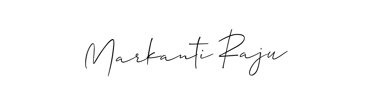 if you are searching for the best signature style for your name Markanti Raju. so please give up your signature search. here we have designed multiple signature styles  using Allison_Script. Markanti Raju signature style 2 images and pictures png