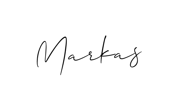 It looks lik you need a new signature style for name Markas. Design unique handwritten (Allison_Script) signature with our free signature maker in just a few clicks. Markas signature style 2 images and pictures png
