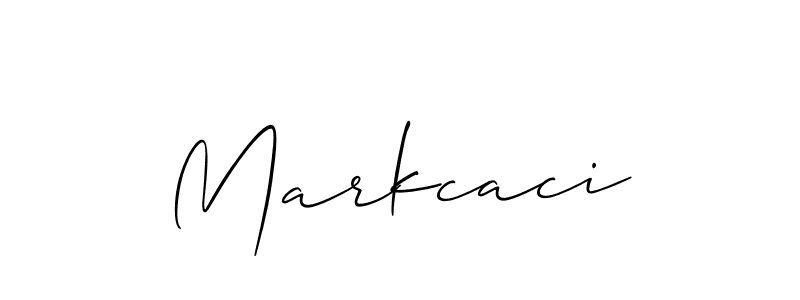 Create a beautiful signature design for name Markcaci. With this signature (Allison_Script) fonts, you can make a handwritten signature for free. Markcaci signature style 2 images and pictures png