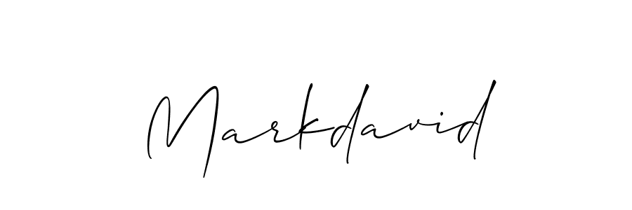 Best and Professional Signature Style for Markdavid. Allison_Script Best Signature Style Collection. Markdavid signature style 2 images and pictures png