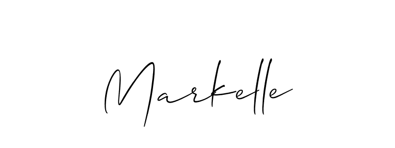 The best way (Allison_Script) to make a short signature is to pick only two or three words in your name. The name Markelle include a total of six letters. For converting this name. Markelle signature style 2 images and pictures png