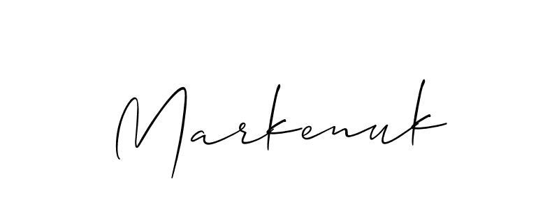 if you are searching for the best signature style for your name Markenuk. so please give up your signature search. here we have designed multiple signature styles  using Allison_Script. Markenuk signature style 2 images and pictures png