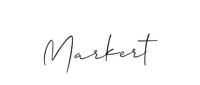 Also we have Markert name is the best signature style. Create professional handwritten signature collection using Allison_Script autograph style. Markert signature style 2 images and pictures png