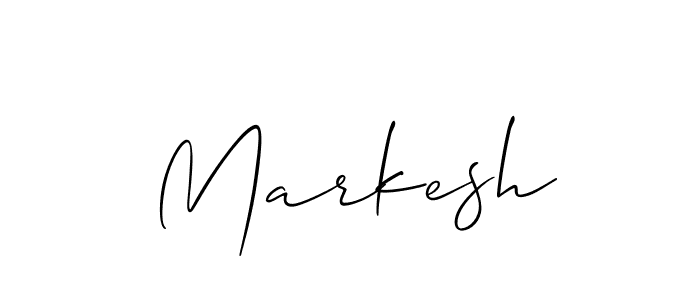 if you are searching for the best signature style for your name Markesh. so please give up your signature search. here we have designed multiple signature styles  using Allison_Script. Markesh signature style 2 images and pictures png
