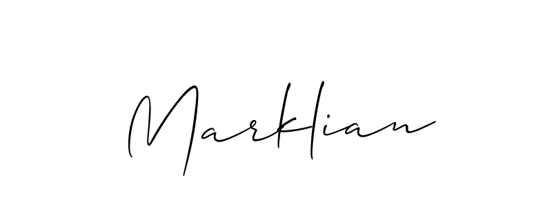 You should practise on your own different ways (Allison_Script) to write your name (Marklian) in signature. don't let someone else do it for you. Marklian signature style 2 images and pictures png