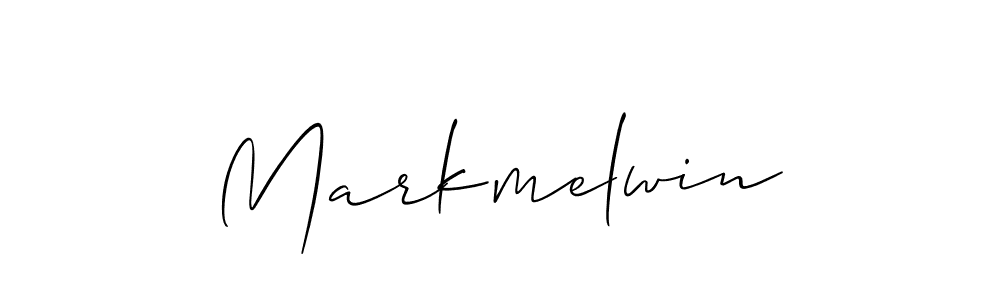 Make a beautiful signature design for name Markmelwin. With this signature (Allison_Script) style, you can create a handwritten signature for free. Markmelwin signature style 2 images and pictures png