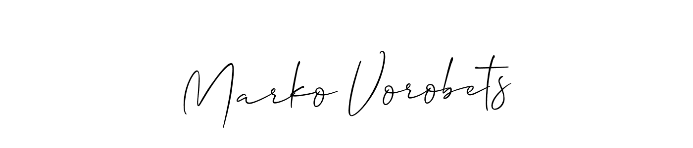 Best and Professional Signature Style for Marko Vorobets. Allison_Script Best Signature Style Collection. Marko Vorobets signature style 2 images and pictures png