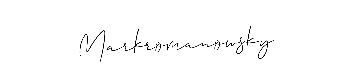 It looks lik you need a new signature style for name Markromanowsky. Design unique handwritten (Allison_Script) signature with our free signature maker in just a few clicks. Markromanowsky signature style 2 images and pictures png