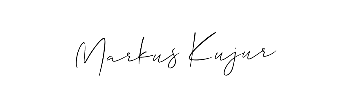 It looks lik you need a new signature style for name Markus Kujur. Design unique handwritten (Allison_Script) signature with our free signature maker in just a few clicks. Markus Kujur signature style 2 images and pictures png