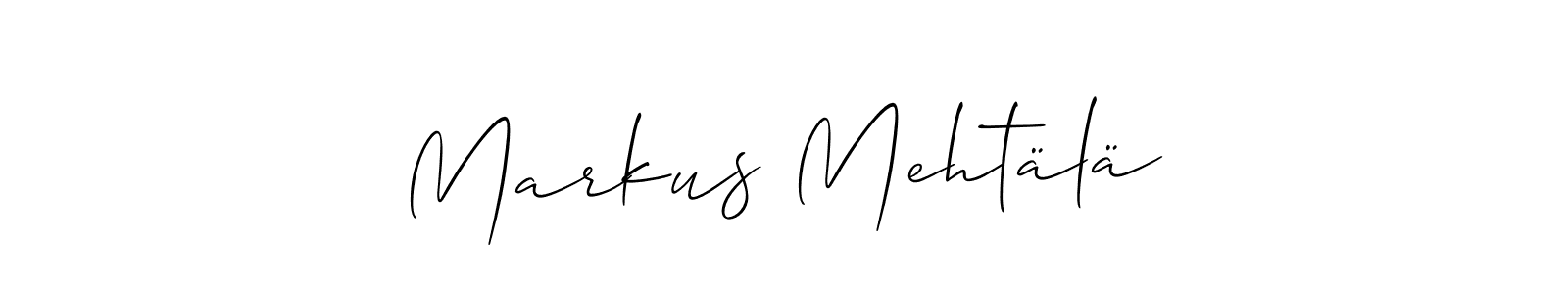 Check out images of Autograph of Markus Mehtälä name. Actor Markus Mehtälä Signature Style. Allison_Script is a professional sign style online. Markus Mehtälä signature style 2 images and pictures png