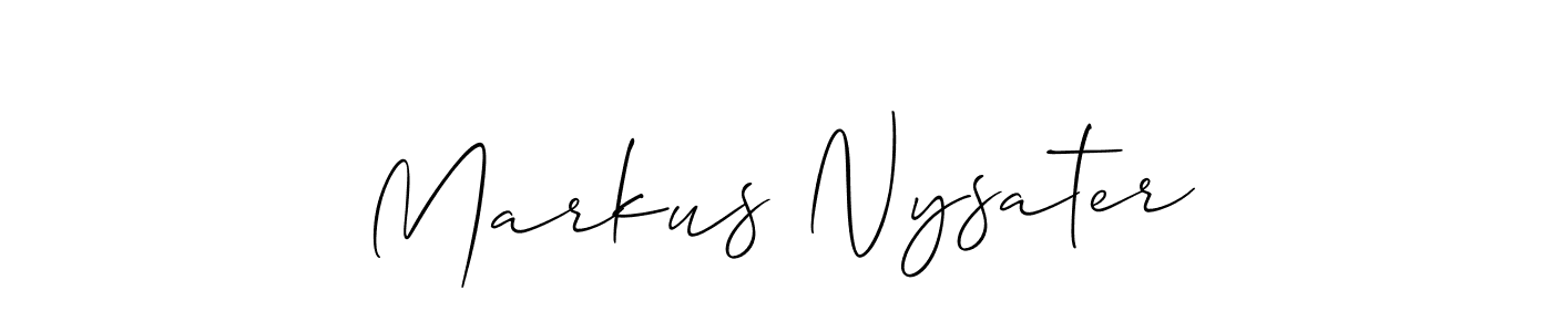 Check out images of Autograph of Markus Nysater name. Actor Markus Nysater Signature Style. Allison_Script is a professional sign style online. Markus Nysater signature style 2 images and pictures png