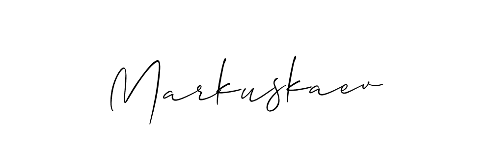 Best and Professional Signature Style for Markuskaev. Allison_Script Best Signature Style Collection. Markuskaev signature style 2 images and pictures png