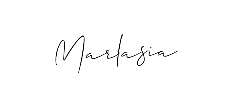 Marlasia stylish signature style. Best Handwritten Sign (Allison_Script) for my name. Handwritten Signature Collection Ideas for my name Marlasia. Marlasia signature style 2 images and pictures png