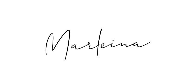 Marleina stylish signature style. Best Handwritten Sign (Allison_Script) for my name. Handwritten Signature Collection Ideas for my name Marleina. Marleina signature style 2 images and pictures png