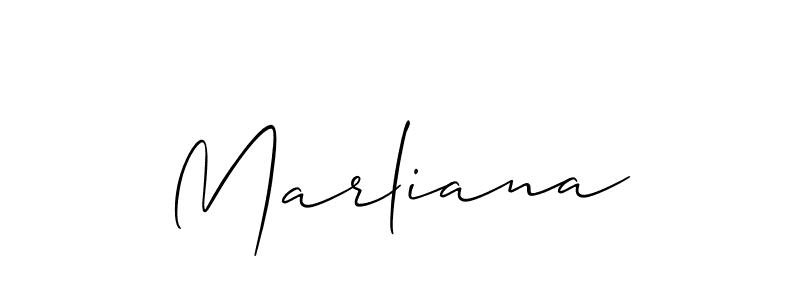 How to Draw Marliana signature style? Allison_Script is a latest design signature styles for name Marliana. Marliana signature style 2 images and pictures png