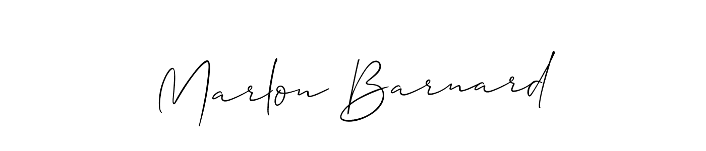 Similarly Allison_Script is the best handwritten signature design. Signature creator online .You can use it as an online autograph creator for name Marlon Barnard. Marlon Barnard signature style 2 images and pictures png