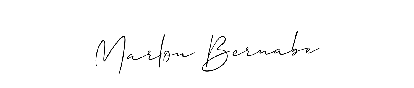 Create a beautiful signature design for name Marlon Bernabe. With this signature (Allison_Script) fonts, you can make a handwritten signature for free. Marlon Bernabe signature style 2 images and pictures png