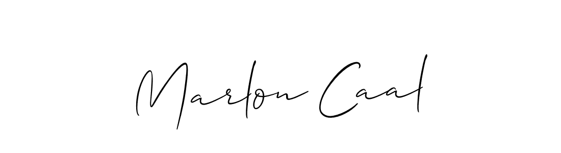 Create a beautiful signature design for name Marlon Caal. With this signature (Allison_Script) fonts, you can make a handwritten signature for free. Marlon Caal signature style 2 images and pictures png