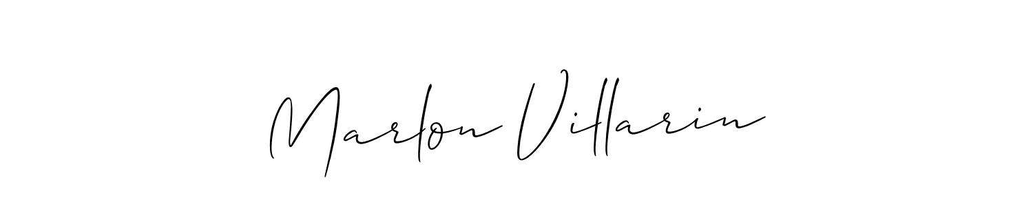 Use a signature maker to create a handwritten signature online. With this signature software, you can design (Allison_Script) your own signature for name Marlon Villarin. Marlon Villarin signature style 2 images and pictures png