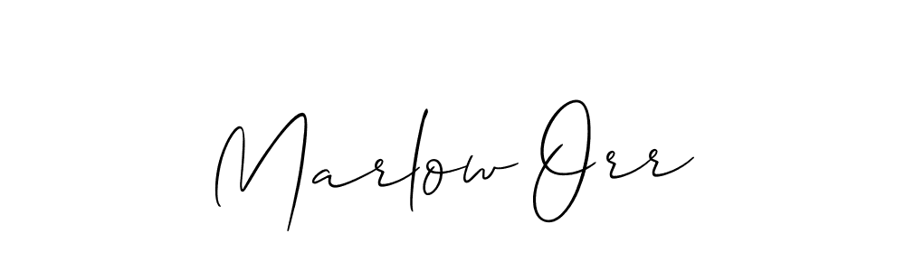 How to make Marlow Orr signature? Allison_Script is a professional autograph style. Create handwritten signature for Marlow Orr name. Marlow Orr signature style 2 images and pictures png