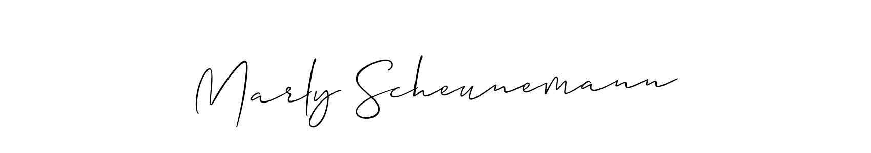 The best way (Allison_Script) to make a short signature is to pick only two or three words in your name. The name Marly Scheunemann include a total of six letters. For converting this name. Marly Scheunemann signature style 2 images and pictures png