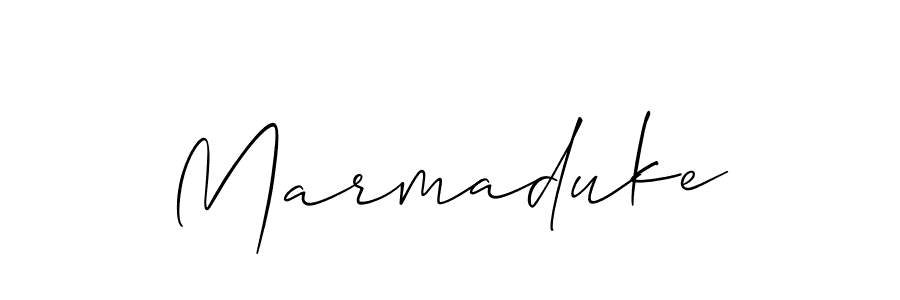 The best way (Allison_Script) to make a short signature is to pick only two or three words in your name. The name Marmaduke include a total of six letters. For converting this name. Marmaduke signature style 2 images and pictures png