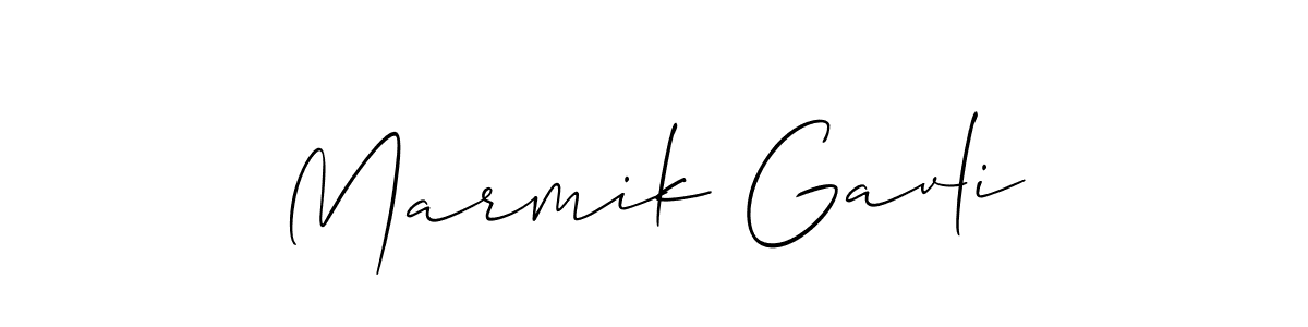 Design your own signature with our free online signature maker. With this signature software, you can create a handwritten (Allison_Script) signature for name Marmik Gavli. Marmik Gavli signature style 2 images and pictures png