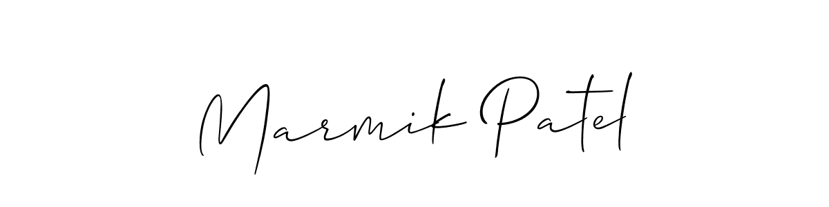 Also we have Marmik Patel name is the best signature style. Create professional handwritten signature collection using Allison_Script autograph style. Marmik Patel signature style 2 images and pictures png