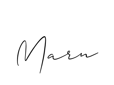 Also You can easily find your signature by using the search form. We will create Marn name handwritten signature images for you free of cost using Allison_Script sign style. Marn signature style 2 images and pictures png