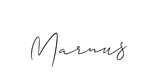 Marnus stylish signature style. Best Handwritten Sign (Allison_Script) for my name. Handwritten Signature Collection Ideas for my name Marnus. Marnus signature style 2 images and pictures png