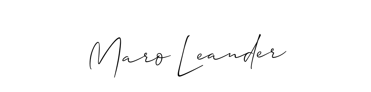 Similarly Allison_Script is the best handwritten signature design. Signature creator online .You can use it as an online autograph creator for name Maro Leander. Maro Leander signature style 2 images and pictures png