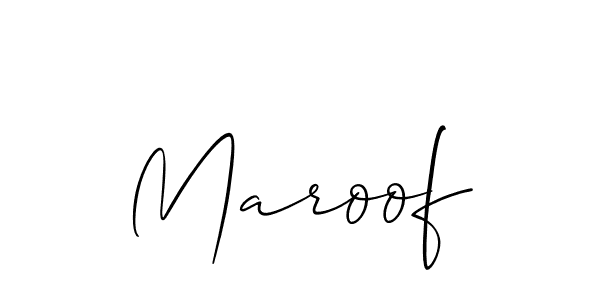 Allison_Script is a professional signature style that is perfect for those who want to add a touch of class to their signature. It is also a great choice for those who want to make their signature more unique. Get Maroof name to fancy signature for free. Maroof signature style 2 images and pictures png