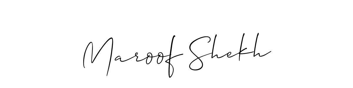 Maroof Shekh stylish signature style. Best Handwritten Sign (Allison_Script) for my name. Handwritten Signature Collection Ideas for my name Maroof Shekh. Maroof Shekh signature style 2 images and pictures png