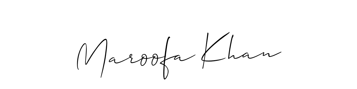 if you are searching for the best signature style for your name Maroofa Khan. so please give up your signature search. here we have designed multiple signature styles  using Allison_Script. Maroofa Khan signature style 2 images and pictures png