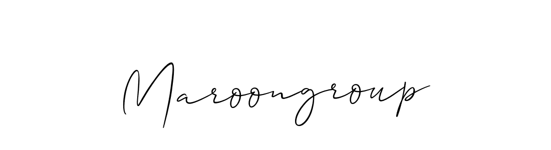 Design your own signature with our free online signature maker. With this signature software, you can create a handwritten (Allison_Script) signature for name Maroongroup. Maroongroup signature style 2 images and pictures png