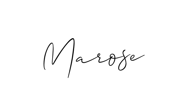 How to Draw Marose signature style? Allison_Script is a latest design signature styles for name Marose. Marose signature style 2 images and pictures png