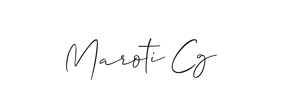 Create a beautiful signature design for name Maroti Cg. With this signature (Allison_Script) fonts, you can make a handwritten signature for free. Maroti Cg signature style 2 images and pictures png