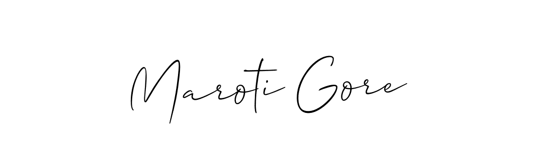 Allison_Script is a professional signature style that is perfect for those who want to add a touch of class to their signature. It is also a great choice for those who want to make their signature more unique. Get Maroti Gore name to fancy signature for free. Maroti Gore signature style 2 images and pictures png