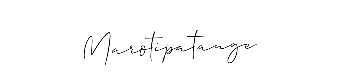 How to make Marotipatange name signature. Use Allison_Script style for creating short signs online. This is the latest handwritten sign. Marotipatange signature style 2 images and pictures png