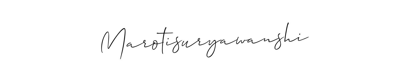 Once you've used our free online signature maker to create your best signature Allison_Script style, it's time to enjoy all of the benefits that Marotisuryawanshi name signing documents. Marotisuryawanshi signature style 2 images and pictures png